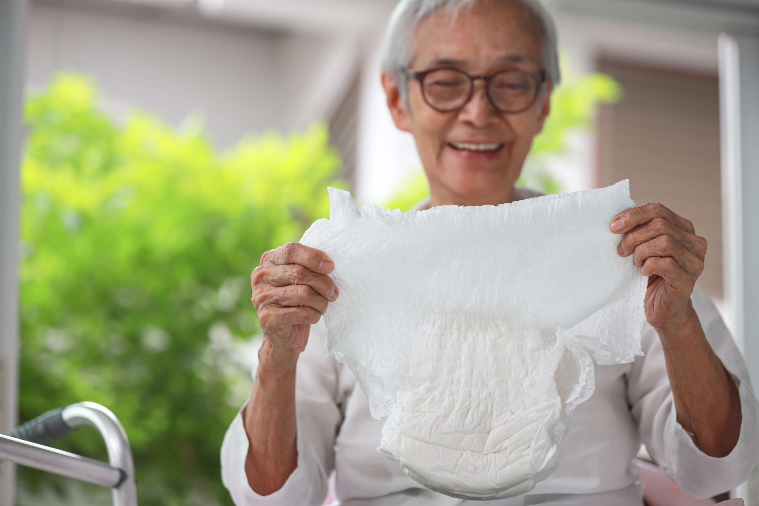 What should one search for when online buying adult diapers?